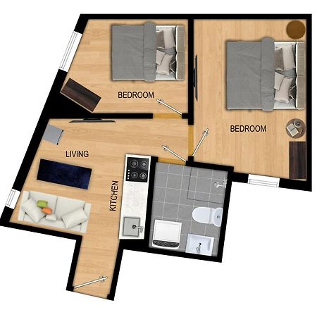卑爾根King Bed - Renovated 2024 - 2Br Behind Bryggen公寓 外观 照片