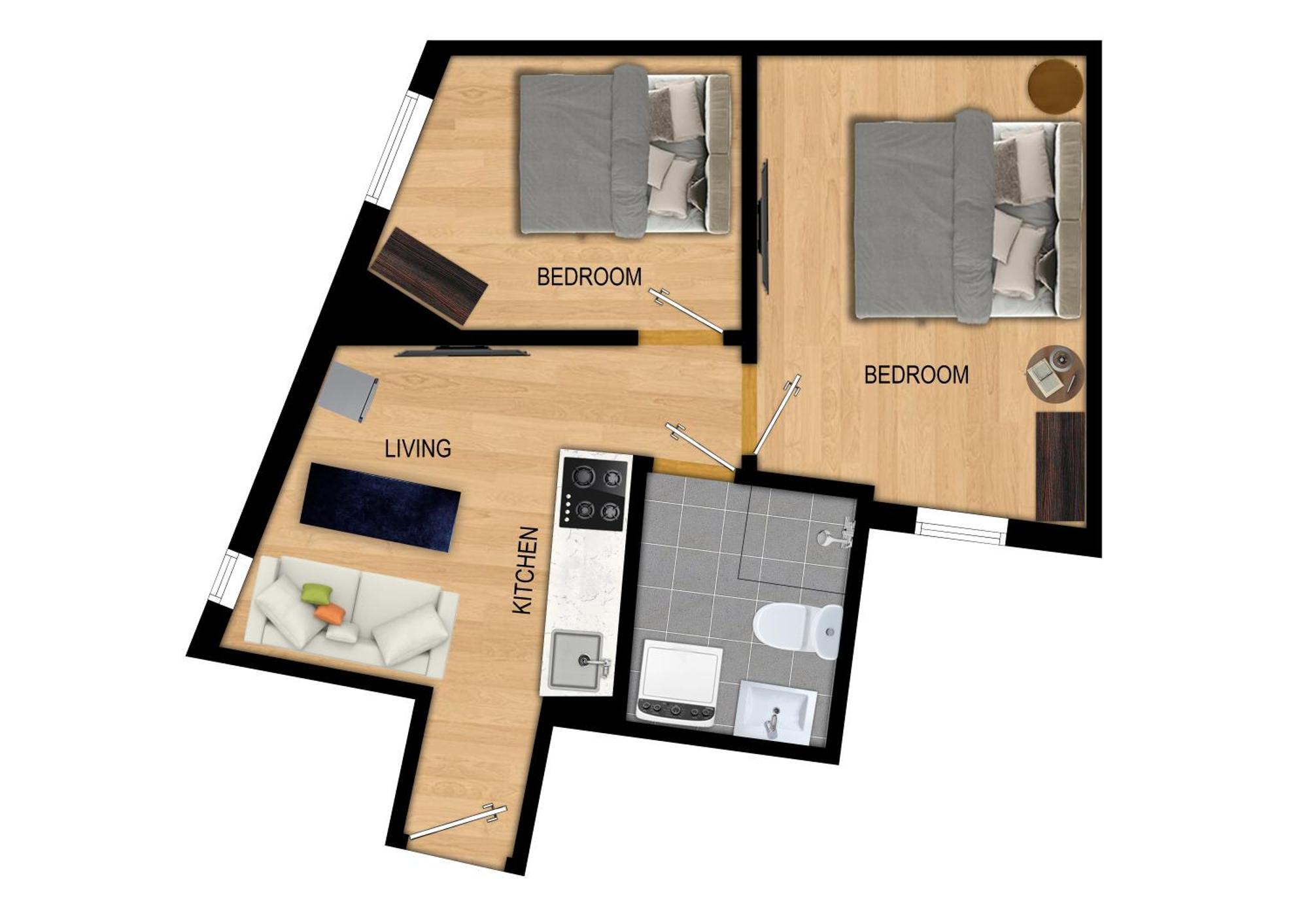 卑爾根King Bed - Renovated 2024 - 2Br Behind Bryggen公寓 外观 照片